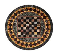 An Empire Style Parcel Gilt Pietra Dura Table