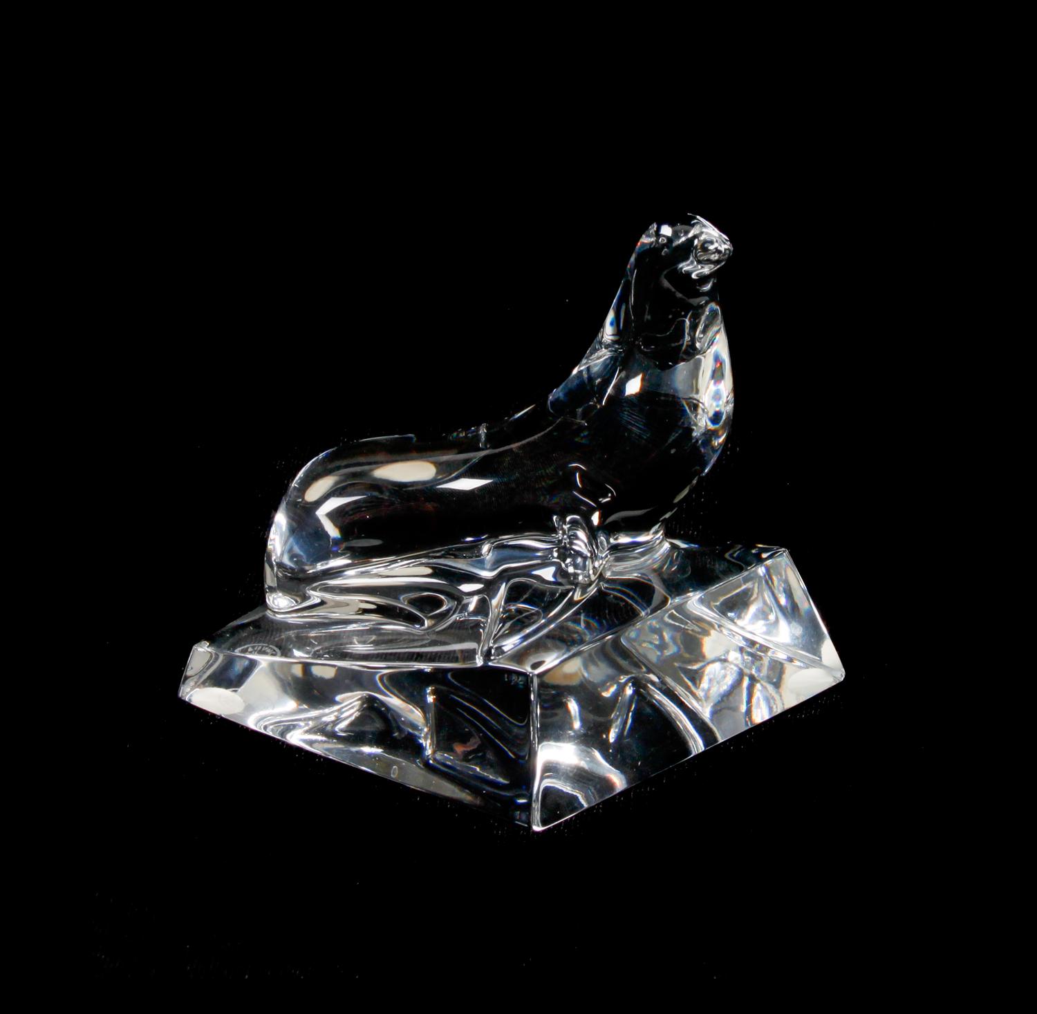 A Group of Twelve Baccarat Glass Animals