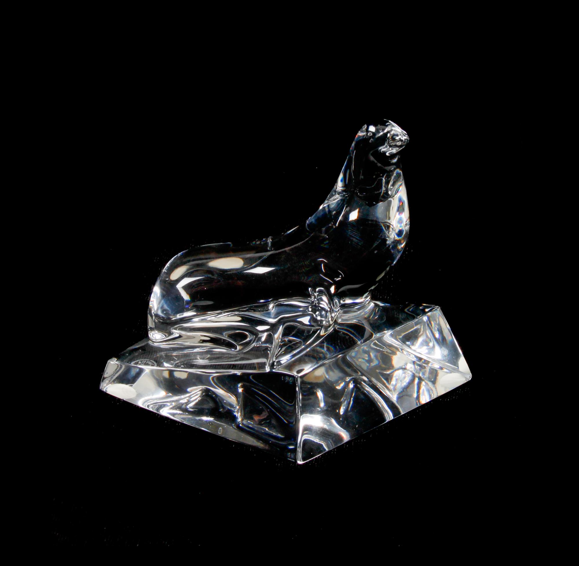 A Group of Twelve Baccarat Glass Animals