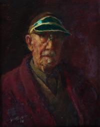 Gustav F. Goetsch, (American, 1877-1969), Self-portrait, 1968
