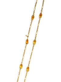 DAVID YURMAN, YELLOW GOLD AND CITRINE NECKLACE
