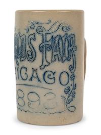 A 'Chicago World's Fair 1893' Stoneware Mug