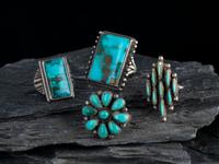 Navajo and Zuni Silver and Turquoise Rings