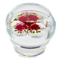 Victor Trabucco, (American, 20th Century), Large Faceted Rose Paperweight