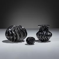 Carved Blackware Jars