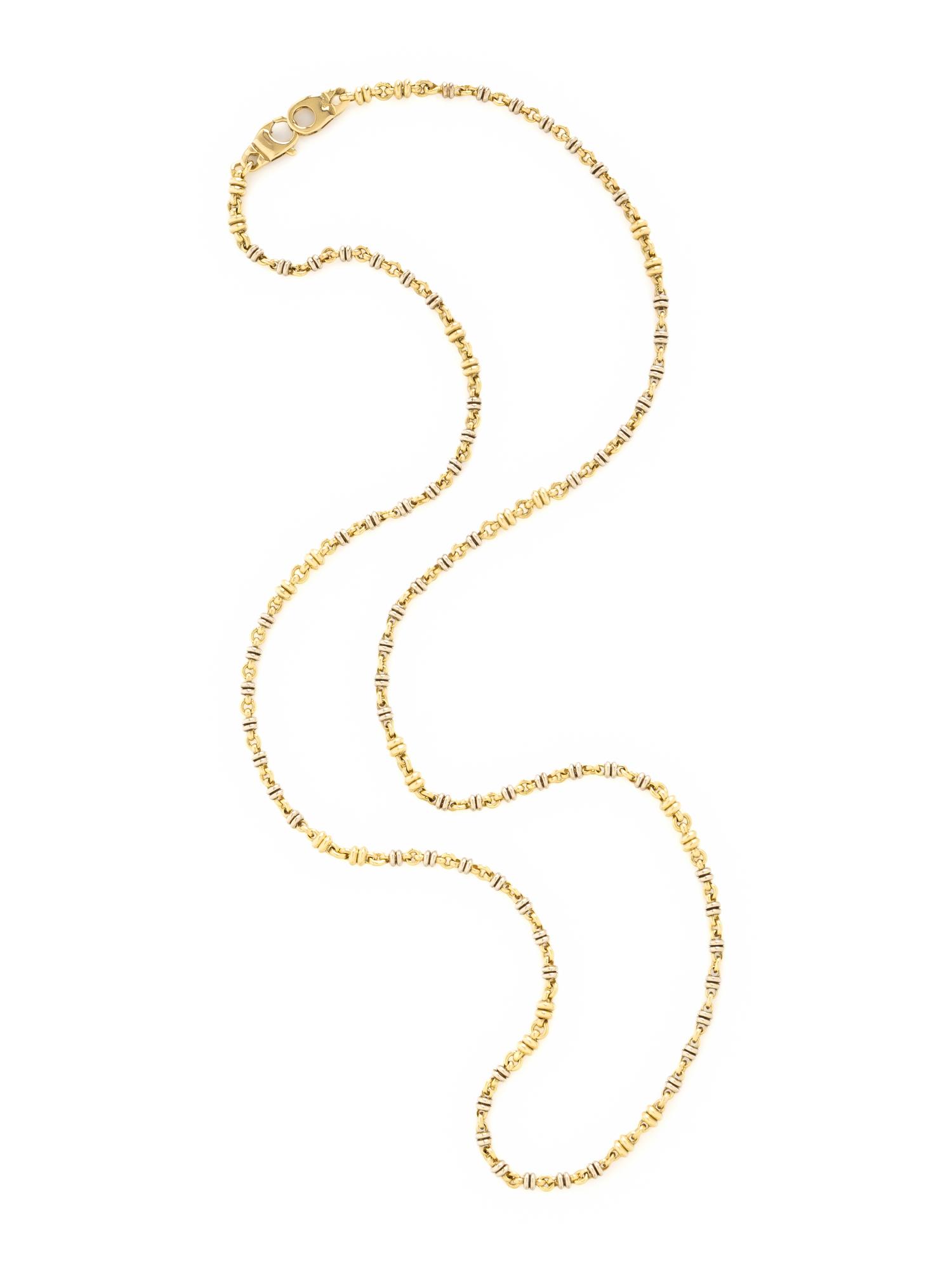 BICOLOR GOLD CHAIN NECKLACE