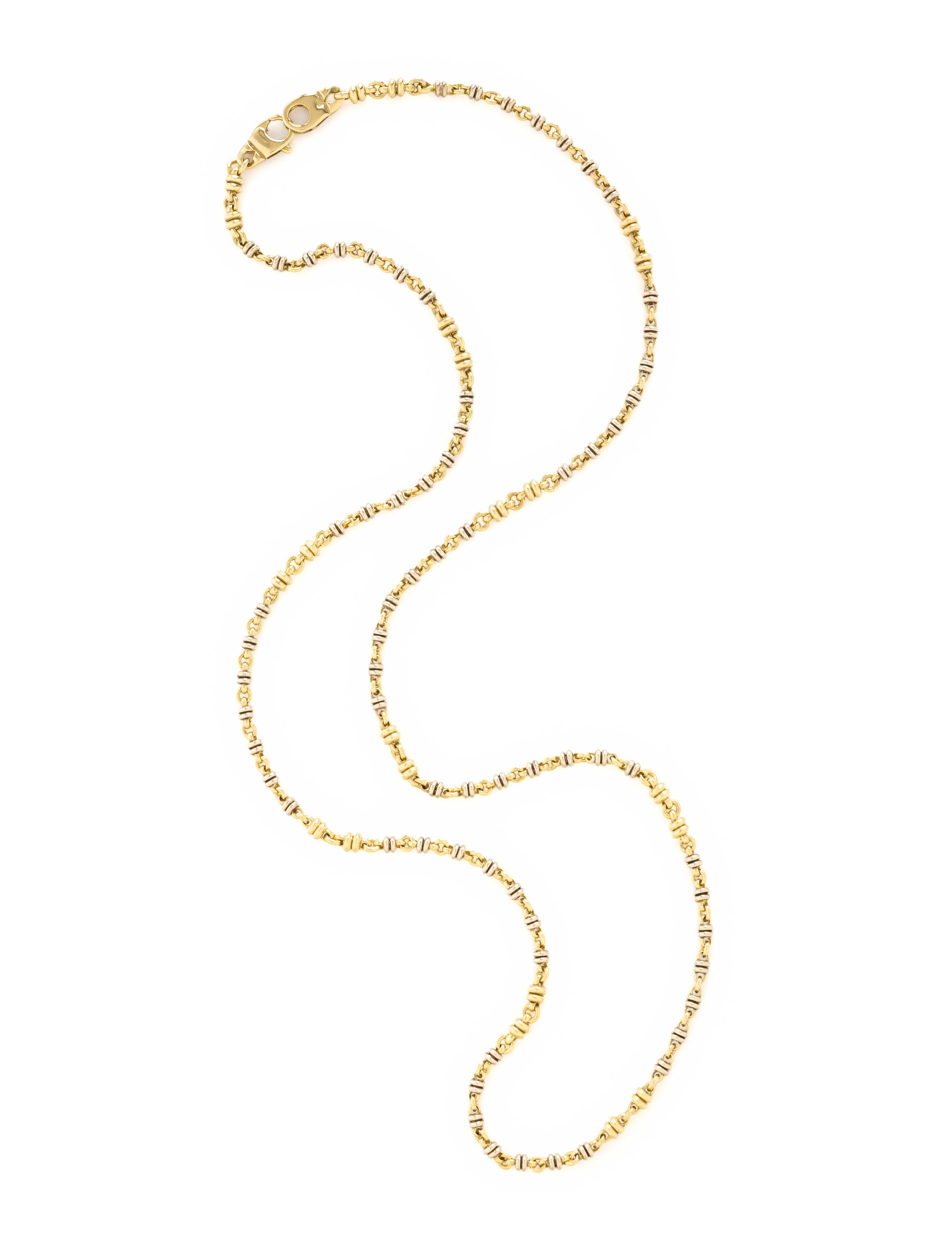 BICOLOR GOLD CHAIN NECKLACE