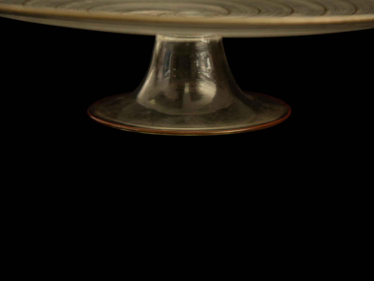 A Murano Glass Cake Stand