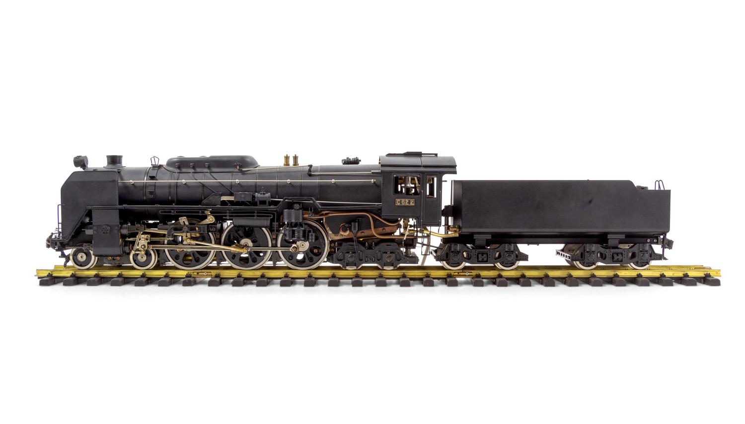 An Aster Polychrome 1-Gauge JNR: C-63 4-6-4 Locomotive and Tender
