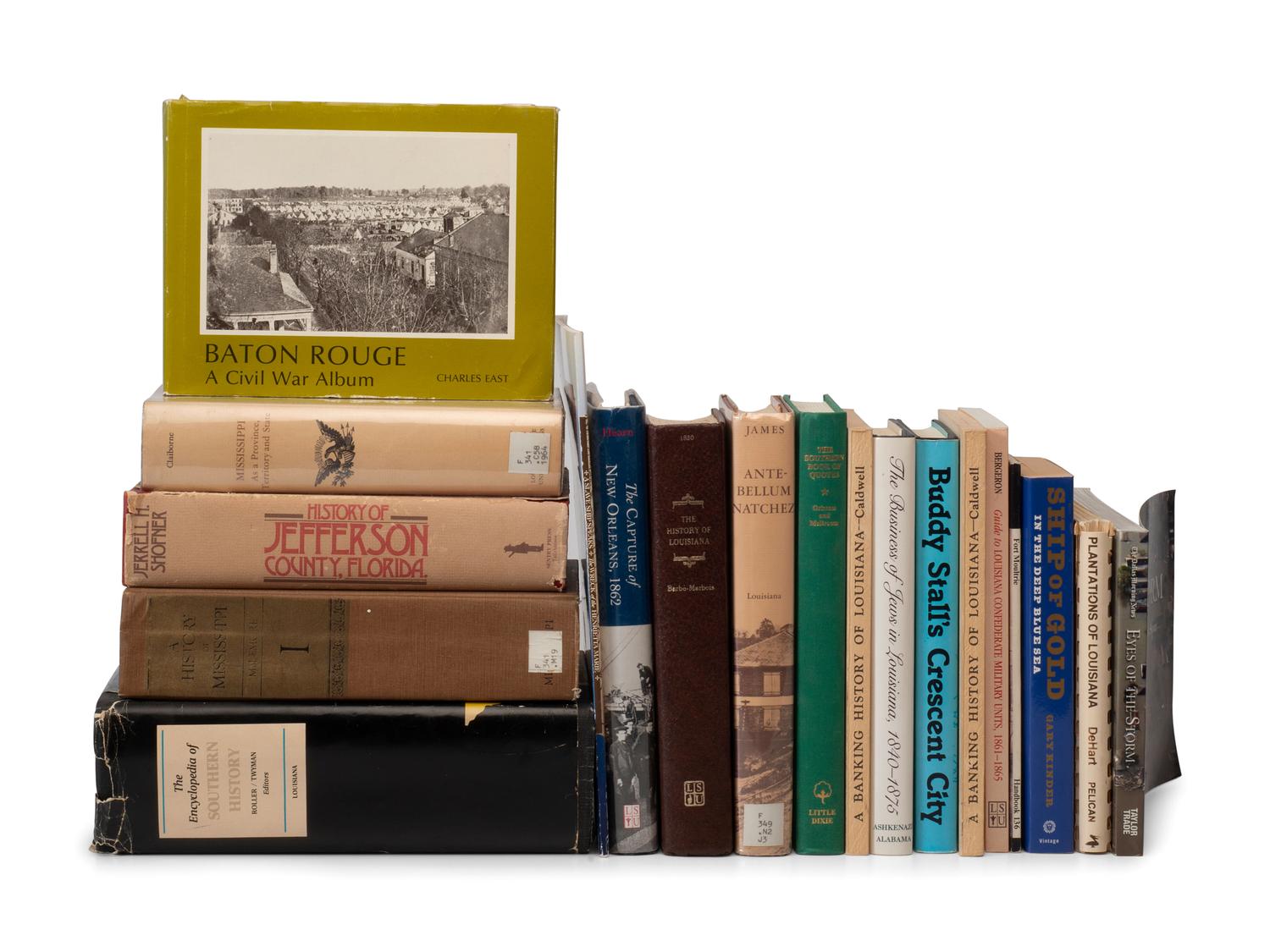 [LOUISIANA - CIVIL WAR]. Numerous titles relative to the Southern US, incl. Louisiana & ships.