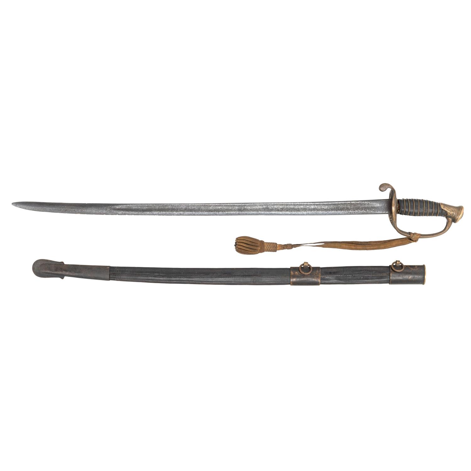 Leech & Rigdon Inside Guard CS Marked Staff & Field Officer's Sword