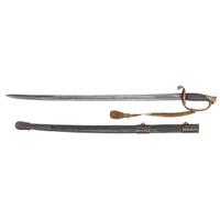 Leech & Rigdon Inside Guard CS Marked Staff & Field Officer's Sword
