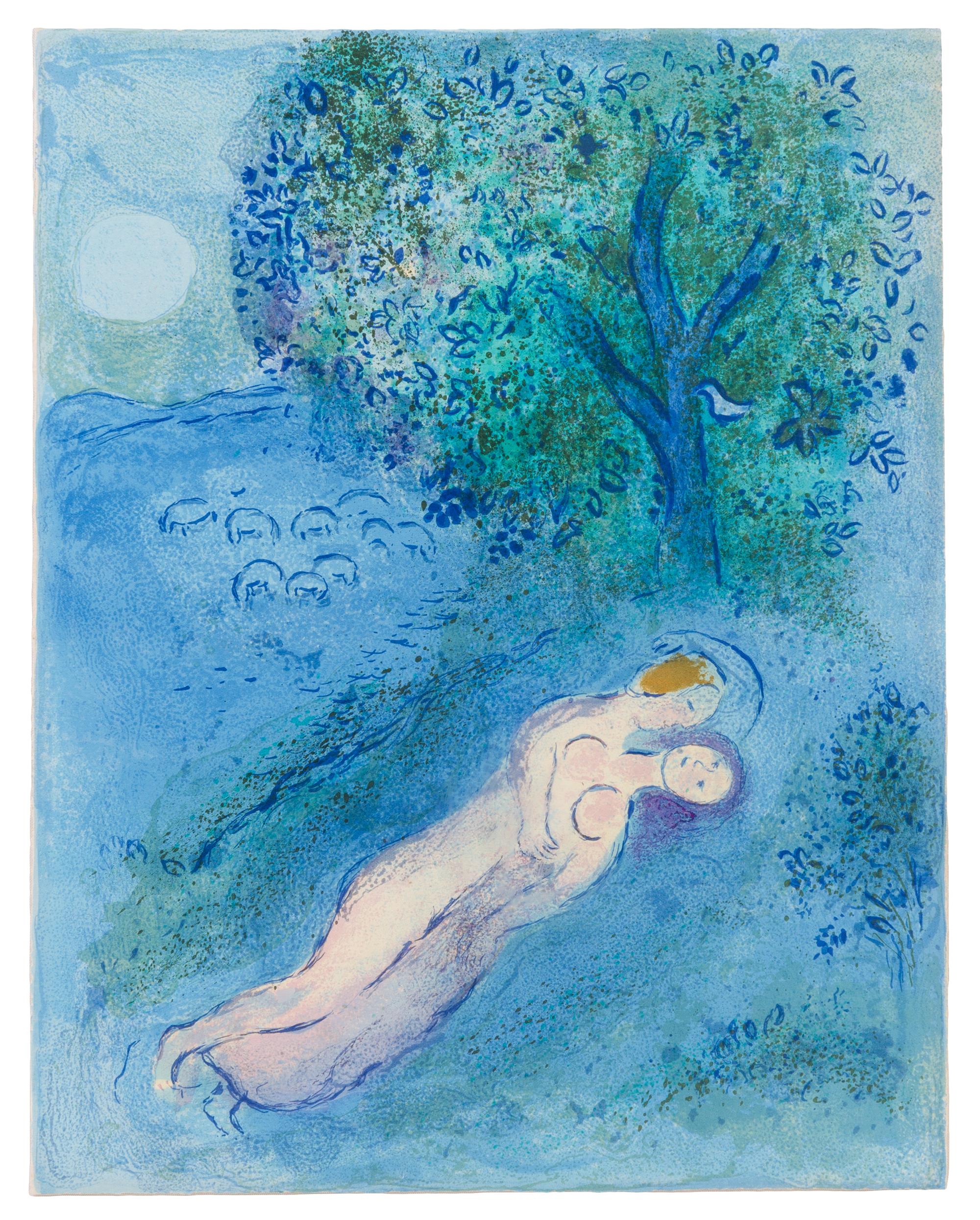 Marc Chagall, (French/Russian, 1887-1985), La lecon de Phileta (from Daphnis et Chloe), 1961