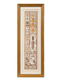 A Set of Eight Neoclassical Watercolor Illustrations