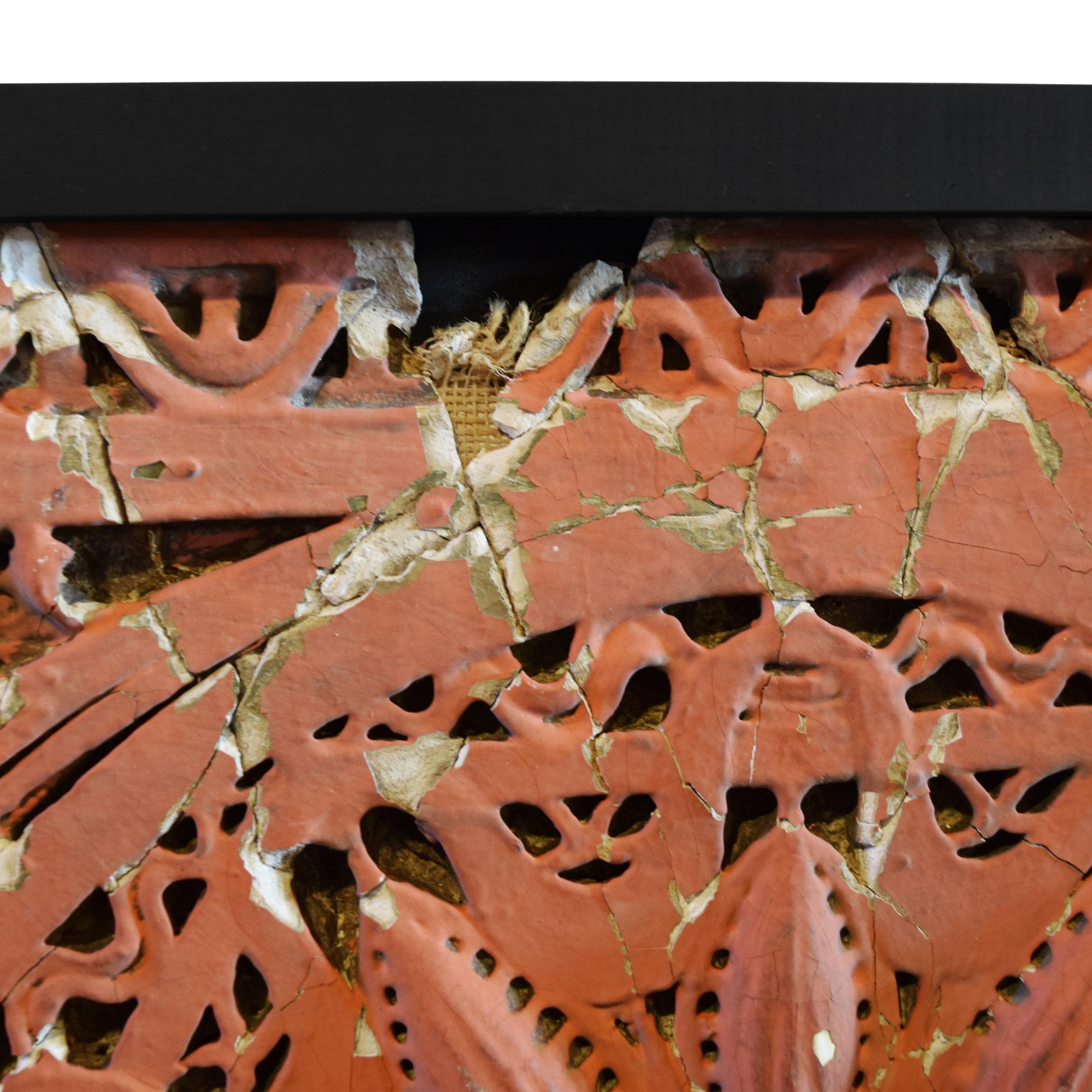 A Louis Sullivan Designed Plaster Panel from the Garrick Theater by Adler & Sullivan 29.5" W x 1.5" D x 30" H — United States, Circa 1891