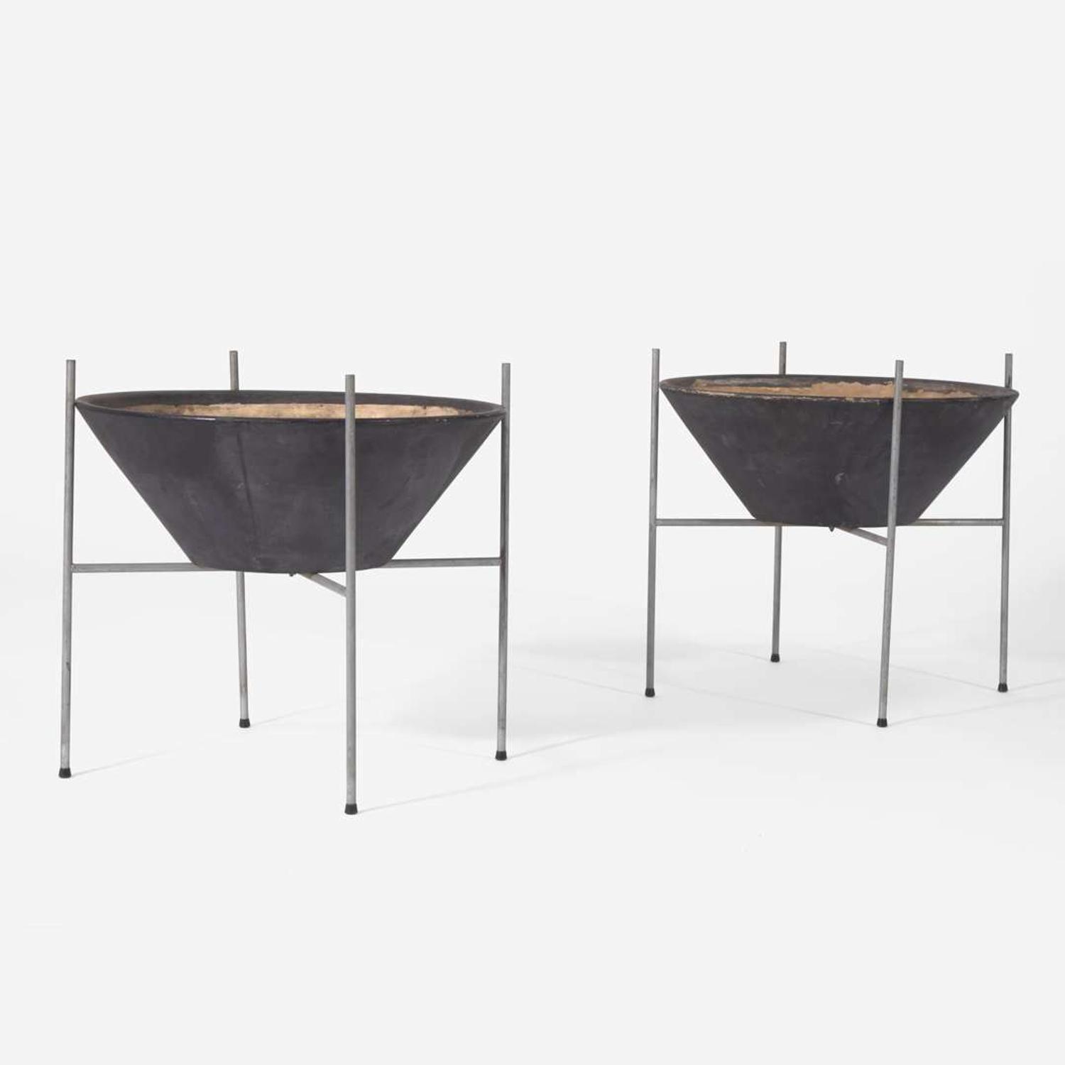 LaGardo Tackett (American, 1911-1984) Pair of Planters, Model S-03, Architectural Pottery, USA, circa 1956