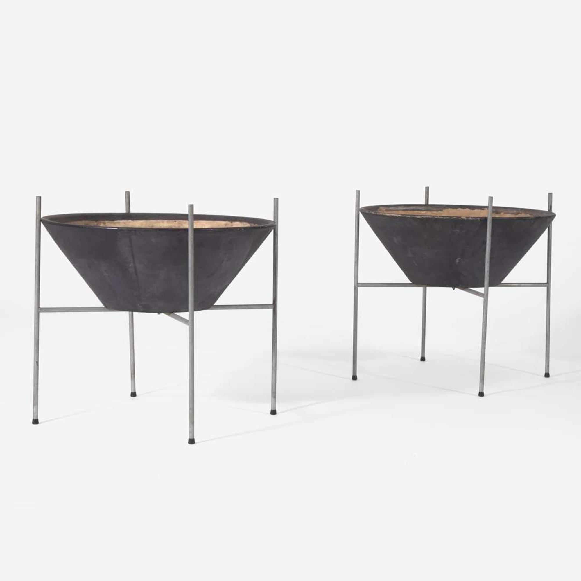 LaGardo Tackett (American, 1911-1984) Pair of Planters, Model S-03, Architectural Pottery, USA, circa 1956