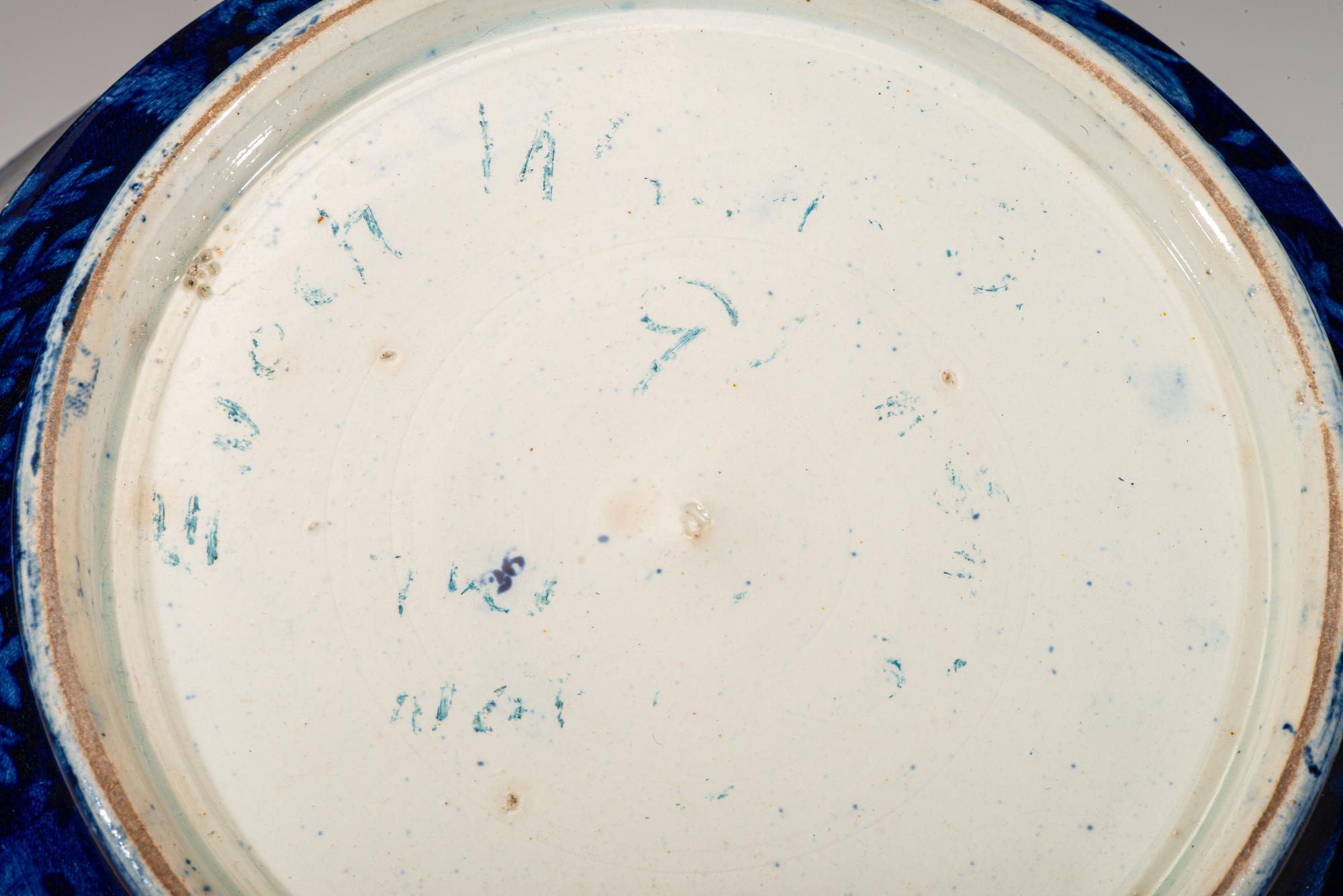 A Staffordshire Blue 'Franklin's Tomb' Bowl