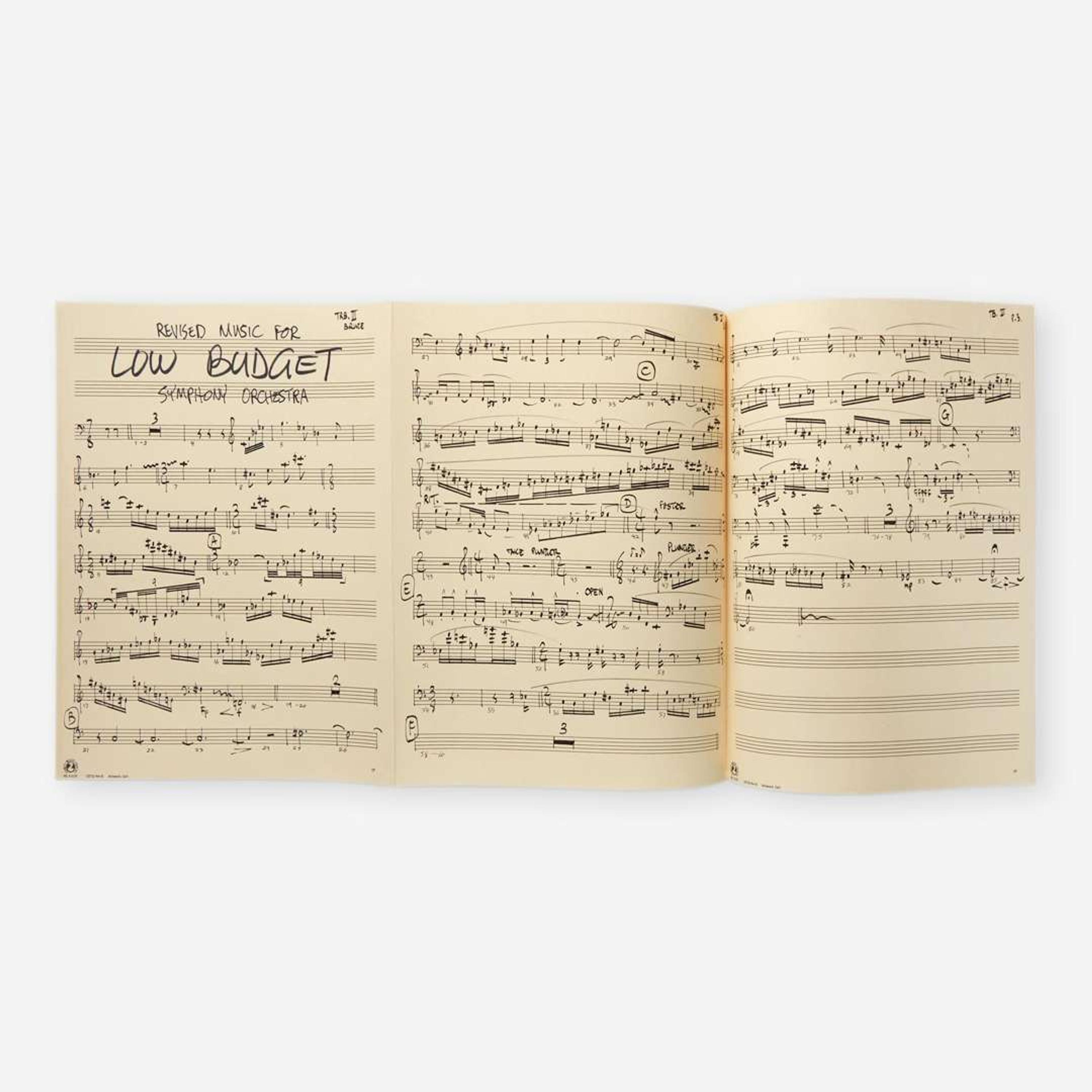 [Music] Zappa, Frank Autograph Music Score