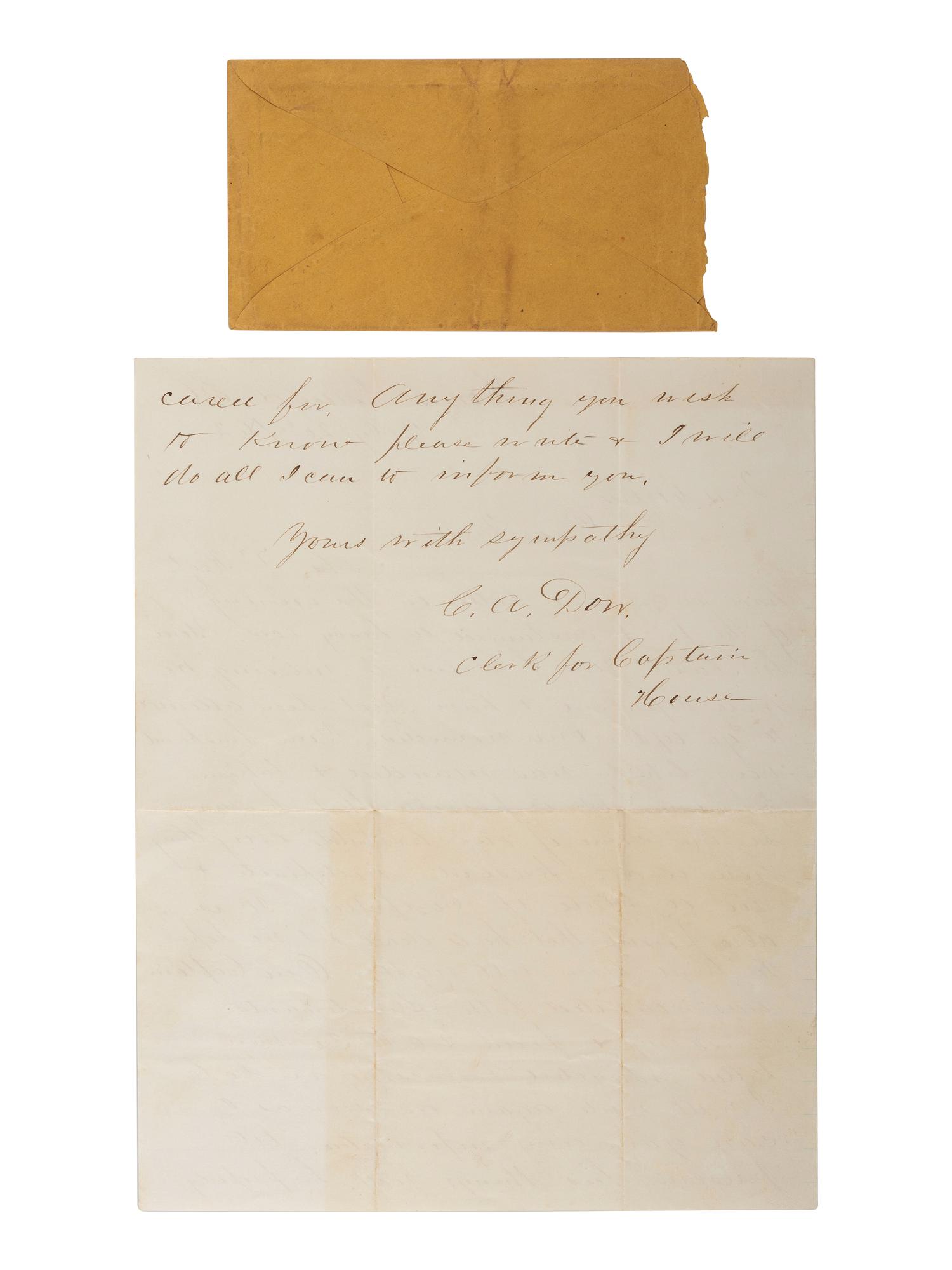 [CIVIL WAR]. Items related to two 7th New Hampshire Volunteers KIA at Fort Wagner, SC, incl. Captain Warren E. F. Brown.