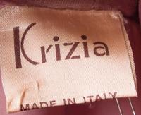 A Krizia Mauve Velvet Pant, Size 42.