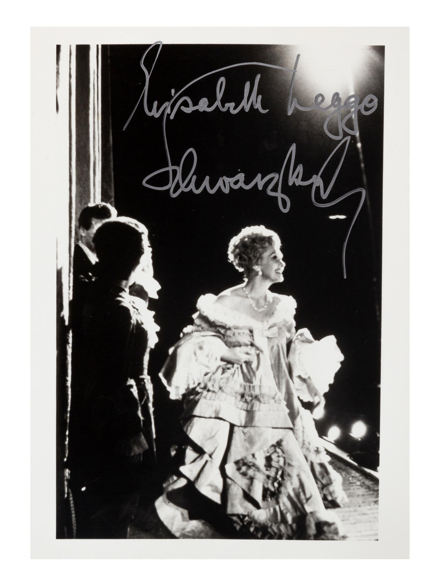 [20TH-CENTURY OPERA SINGERS]. A group of 7 photographs of opera singers from the 1950s-1960s, most signed, comprising images of: