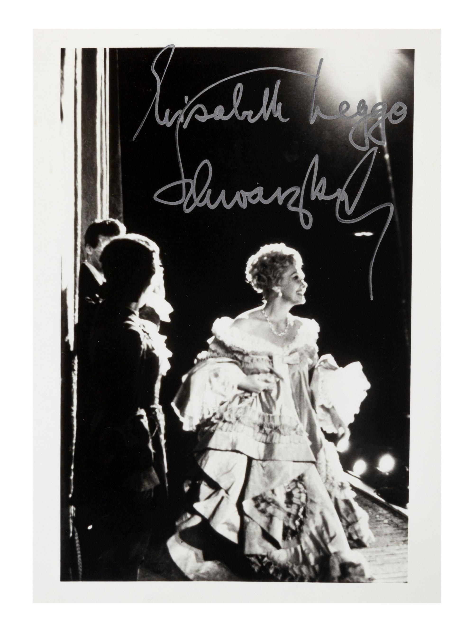[20TH-CENTURY OPERA SINGERS]. A group of 7 photographs of opera singers from the 1950s-1960s, most signed, comprising images of: