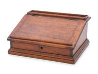 A Hinged-Top Bookstand and Document Box in Mixed Woods