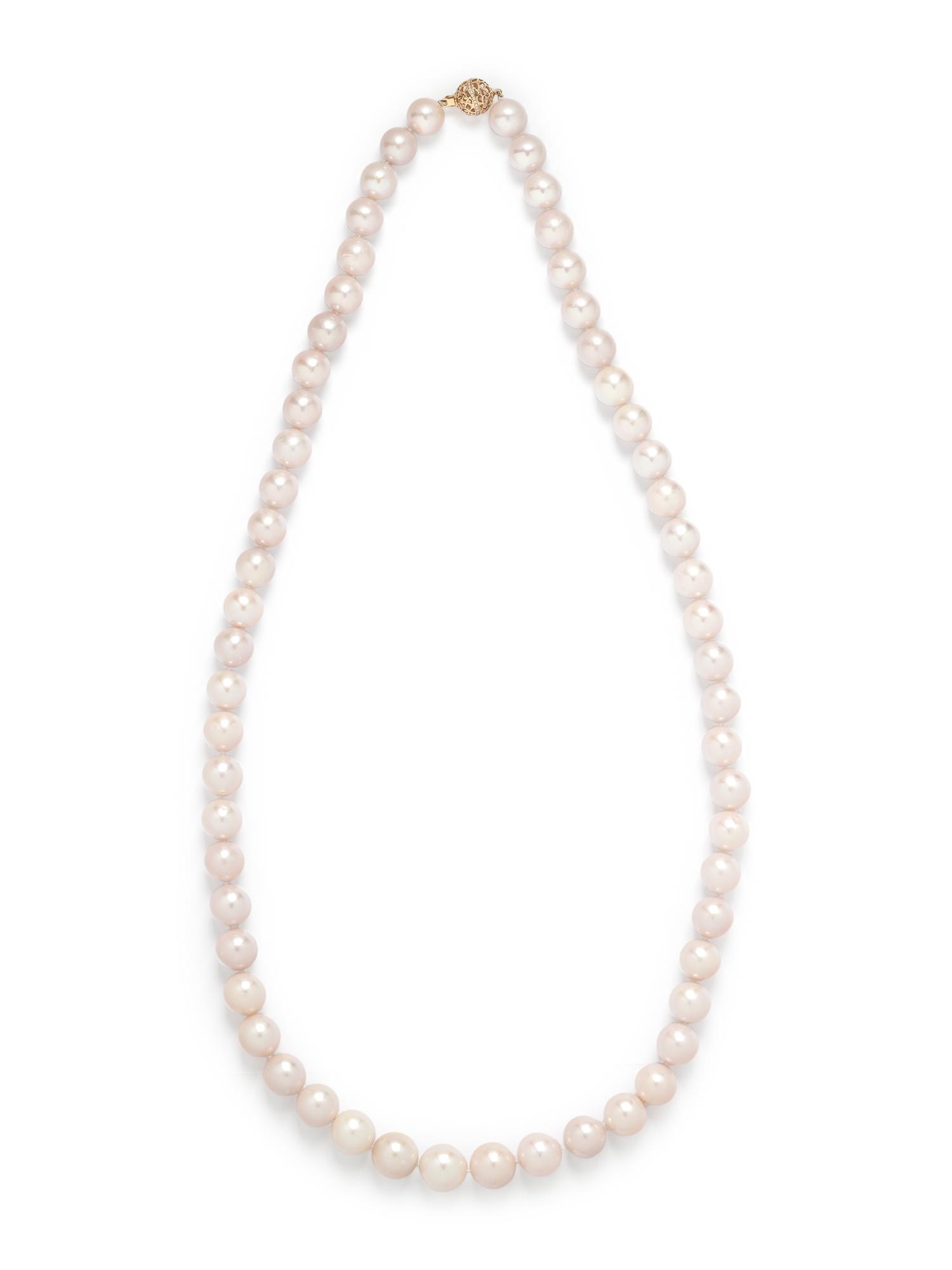 CULTURED SOUTH SEA PEARL AND DIAMOND NECKLACE