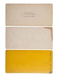 [LINCOLN, Abraham (1809-1865)]. The Lincoln funeral in SPRINGFIELD. 6 stereoviews featuring the procession and buildings draped in mourning.