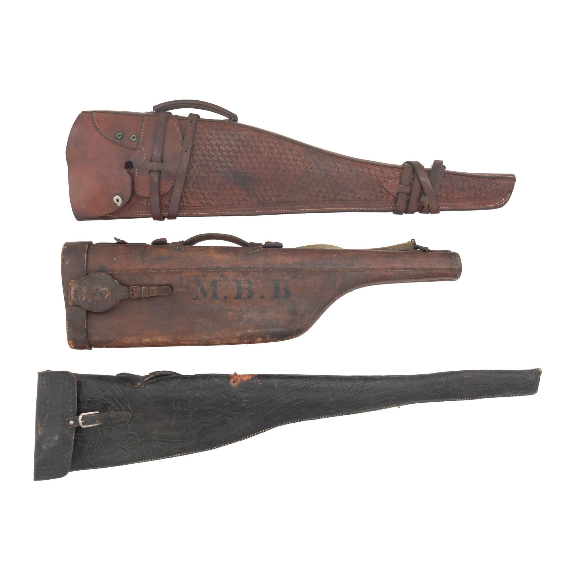 Lot of Vintage Shotgun Cases and Rifle Sleeves