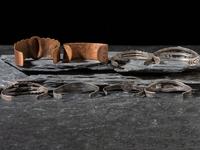 Fred Harvey Era Copper and Silver Curio Bracelets