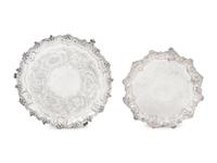 Two English Silver Salvers