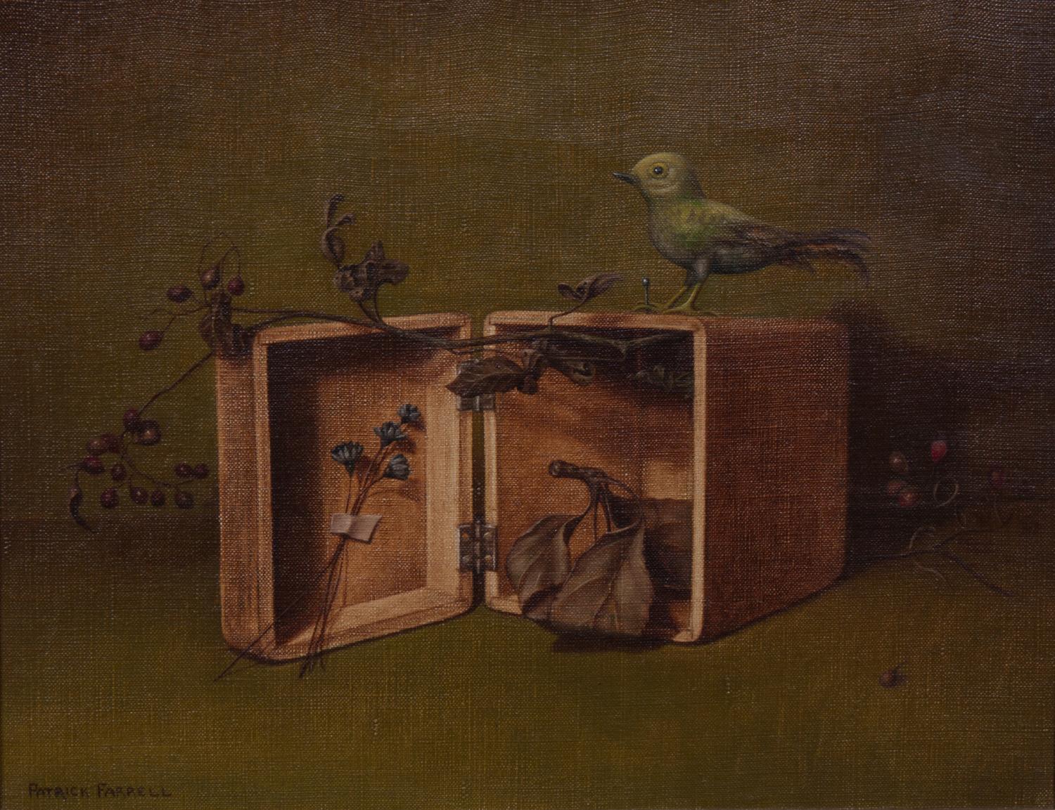 Patrick Farrell, (Wisconsin, b. 1945), Feathered Toy - A Bird for All Seasons, 1968