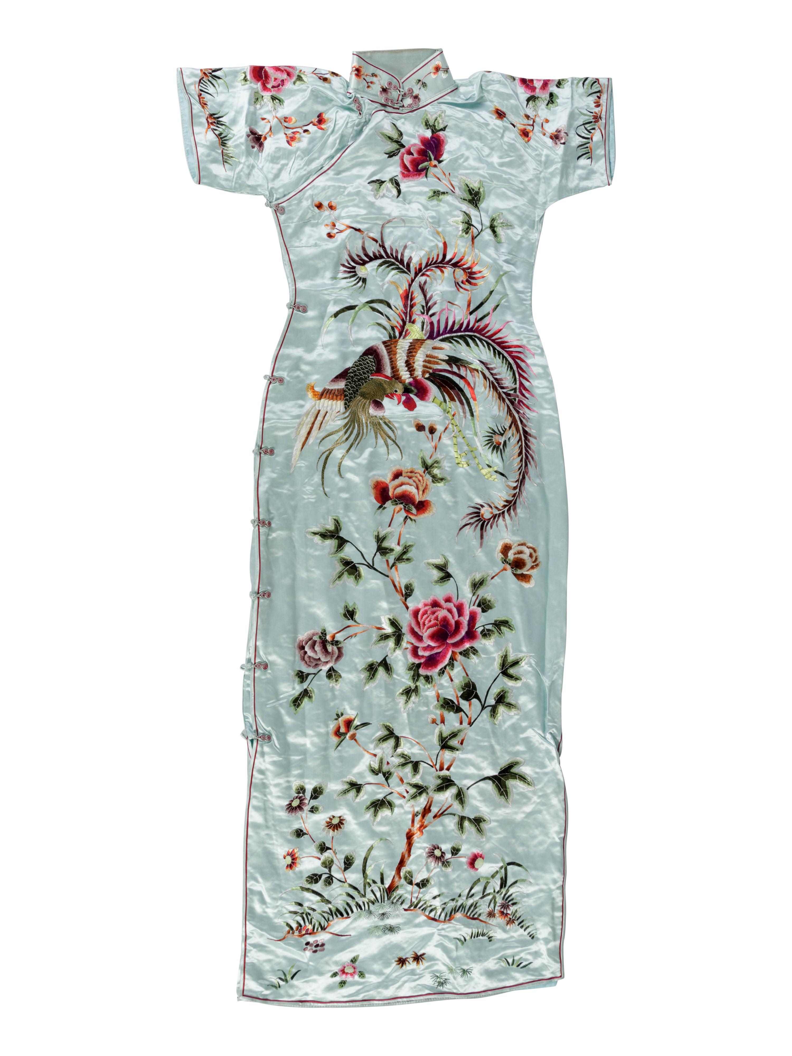 Three Chinese Silk Lady's Cheongsams, Qipao