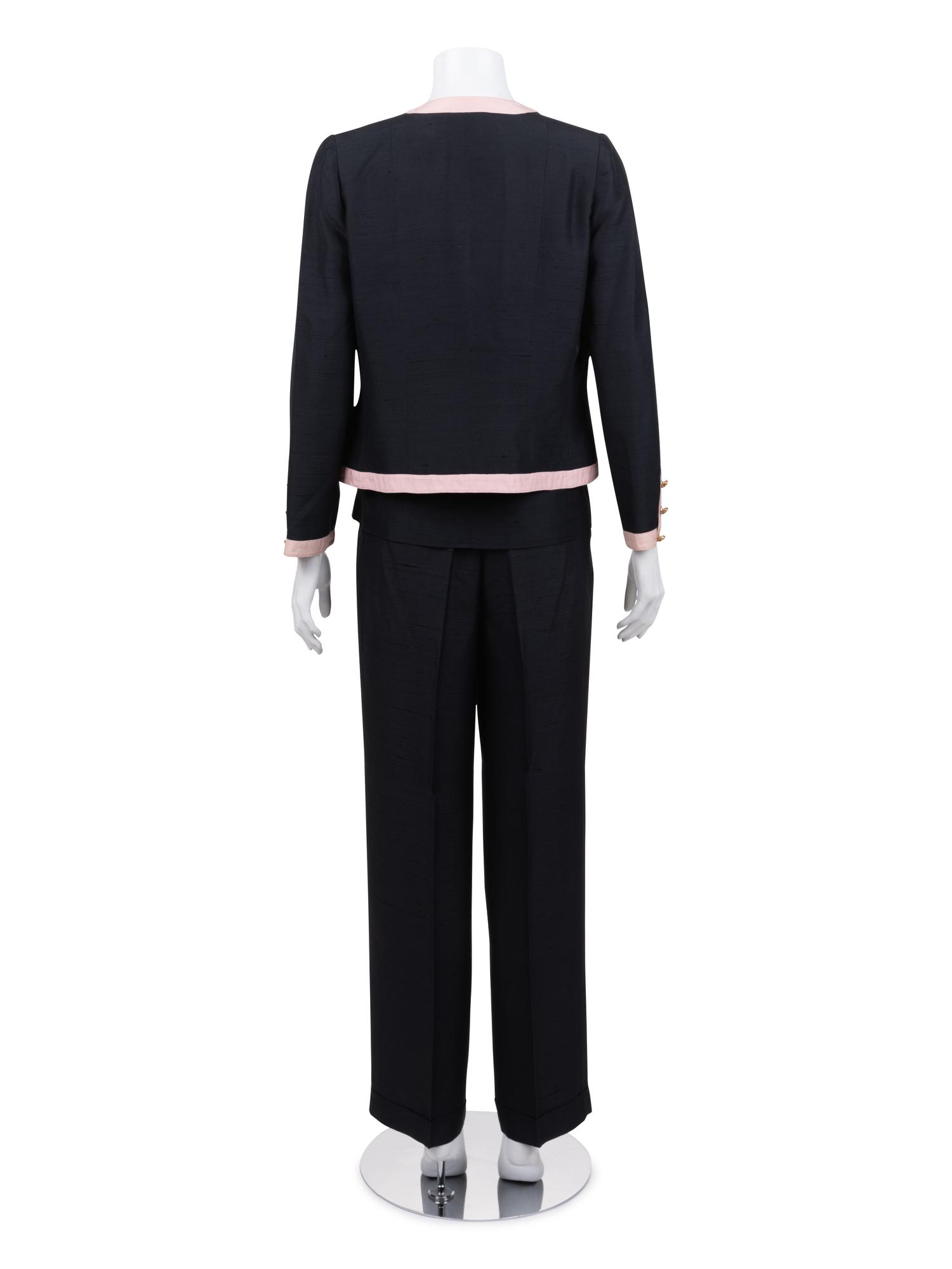 Chanel Silk Pant Ensemble, 1990-2000s