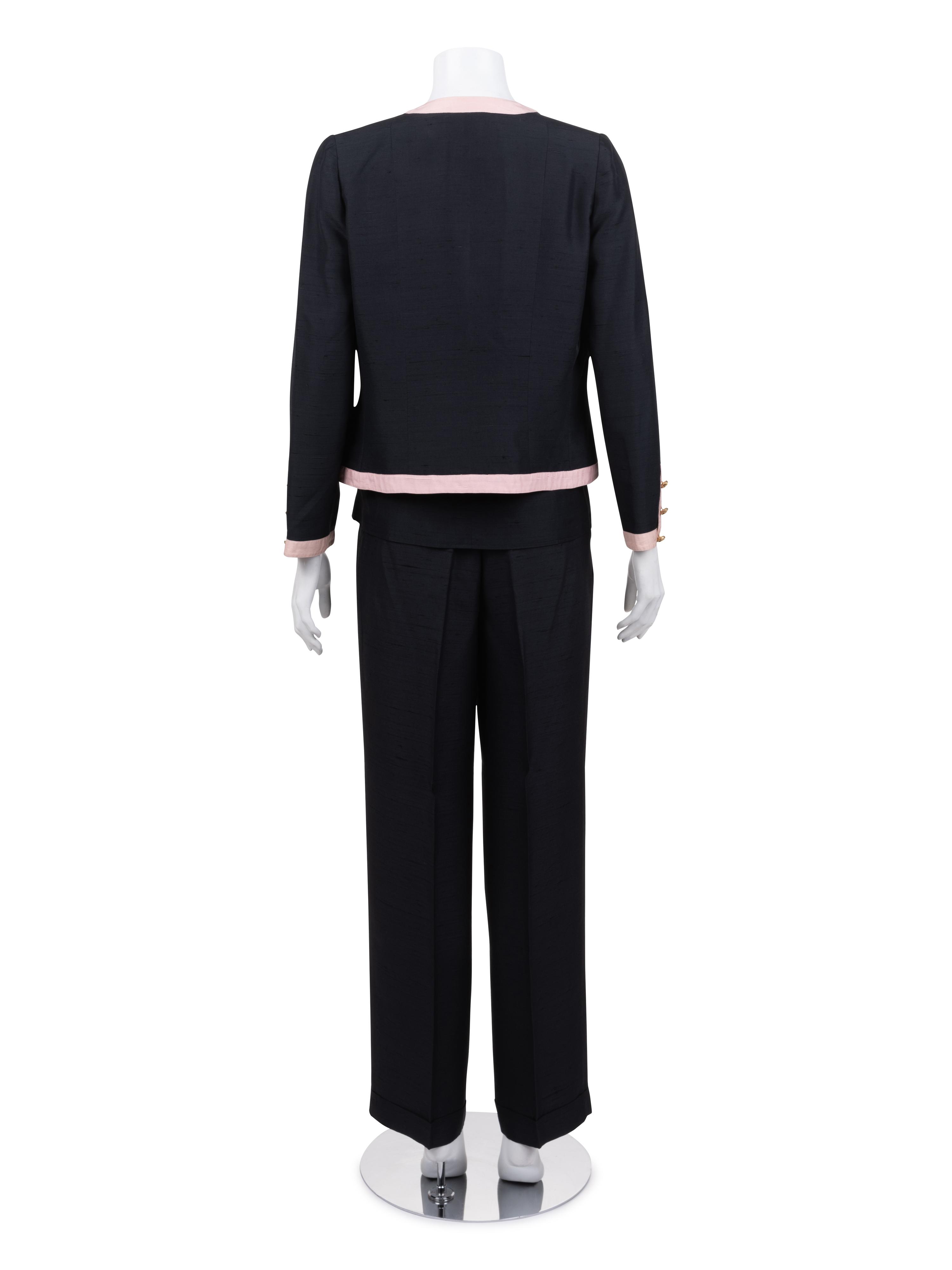 Chanel Silk Pant Ensemble, 1990-2000s