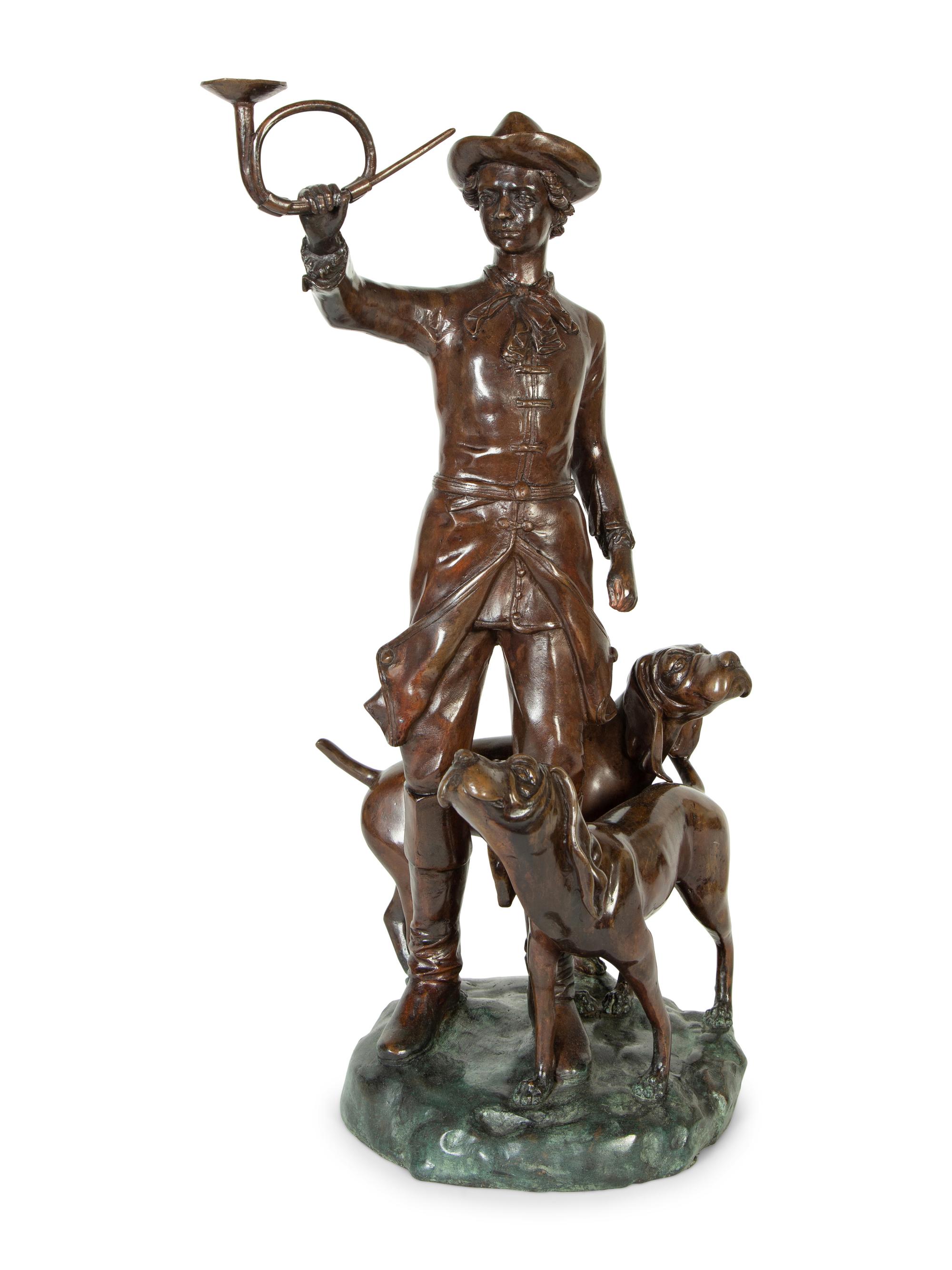 A Continental Bronze Figure