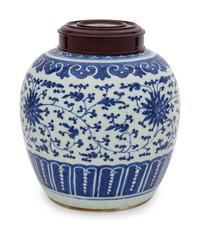 A Chinese Blue and White Porcelain Jar