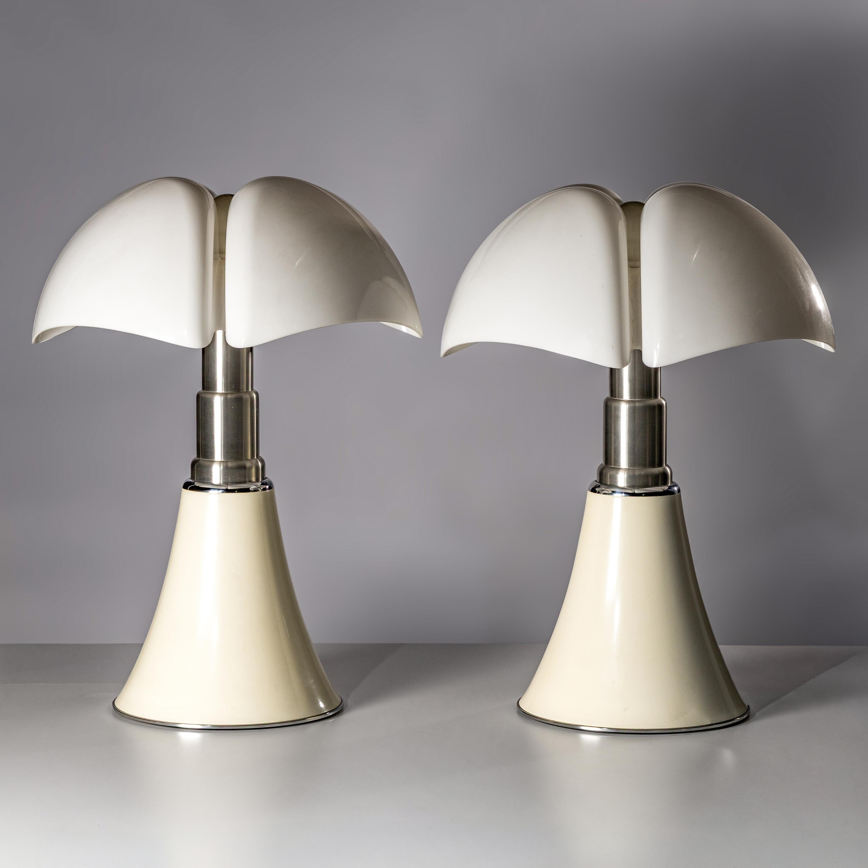 Gae Aulenti (Italian, 1927–2012) — Pair of Pipistrello Lamps, model 620, c. 1968 for Martinelli-Luce