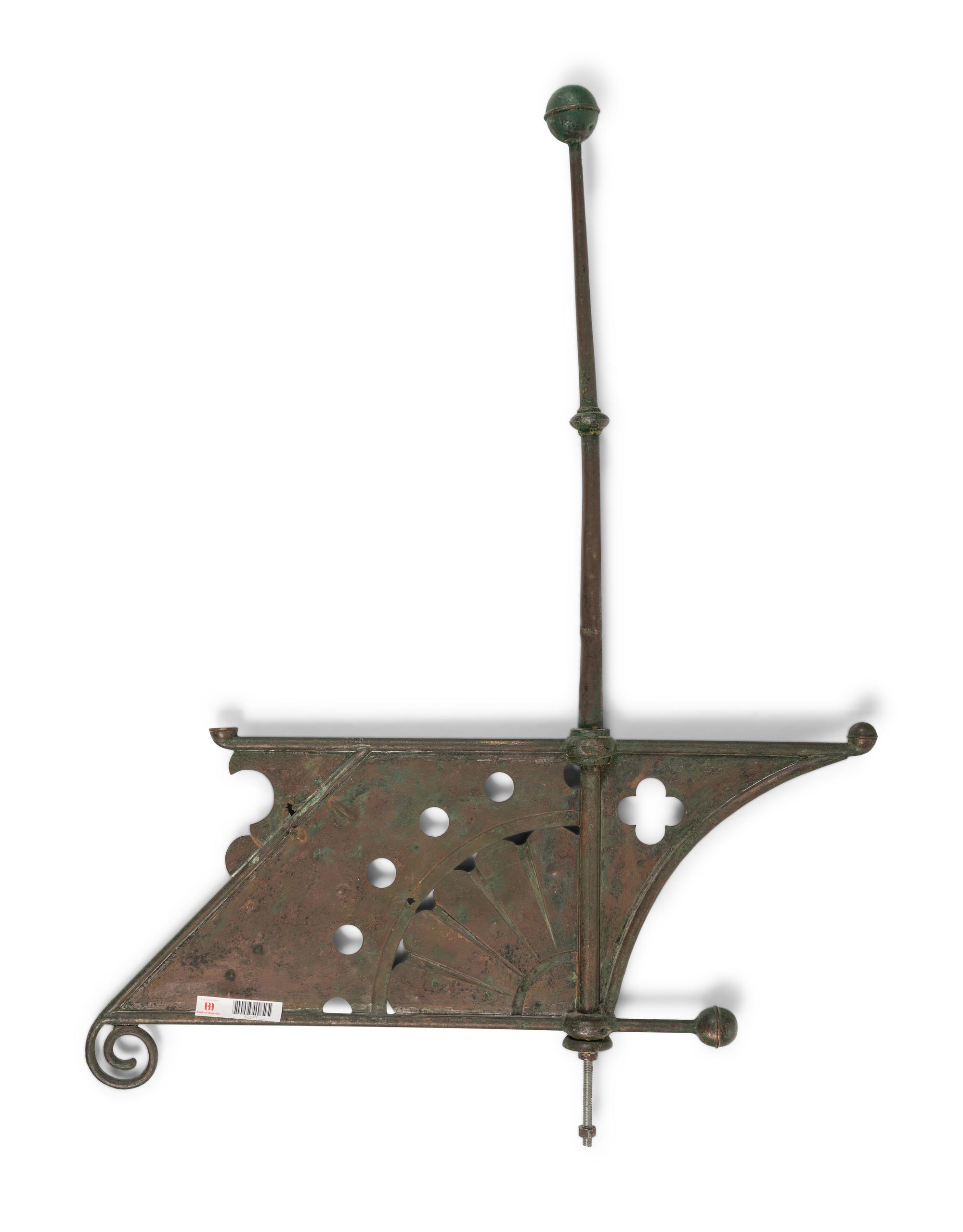 A Cut and Molded Copper Directional Weathervane
