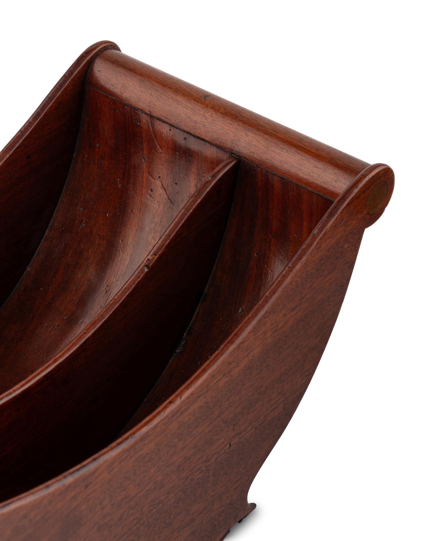Two English Mahogany Cheese Cradles