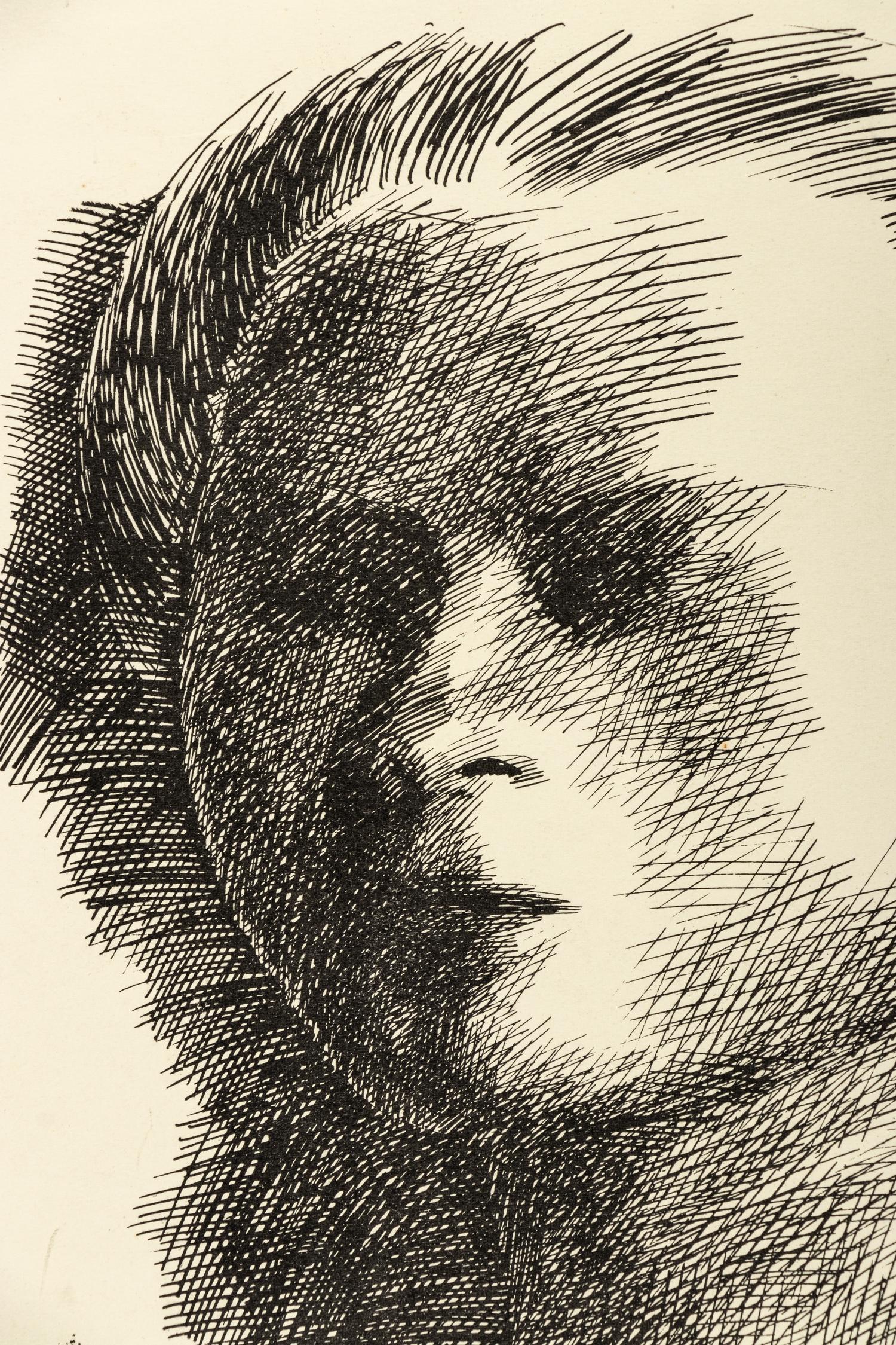 Woman Adjusting her Coiffure and Portrait Head (a pair of works)