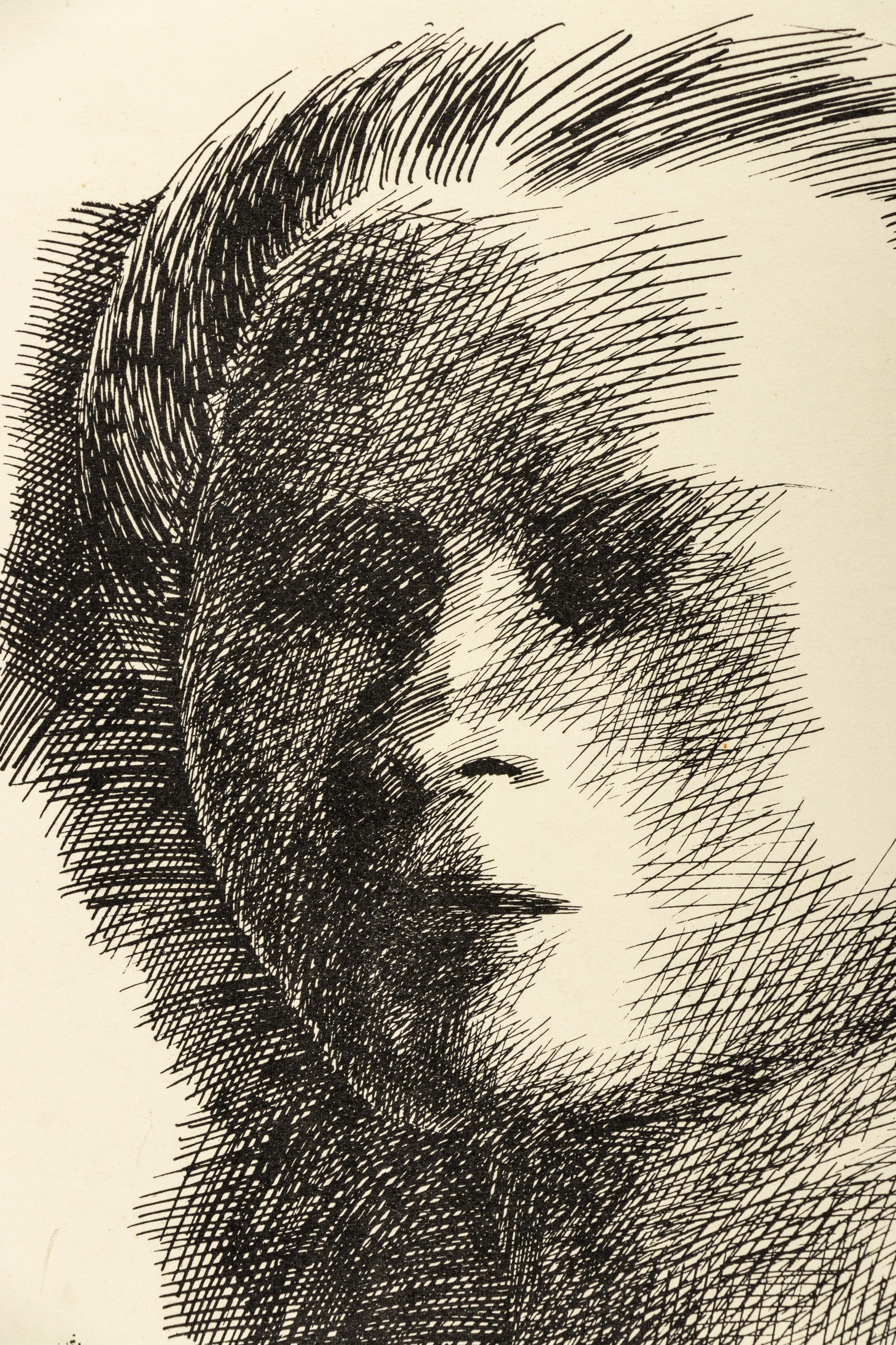 Woman Adjusting her Coiffure and Portrait Head (a pair of works)