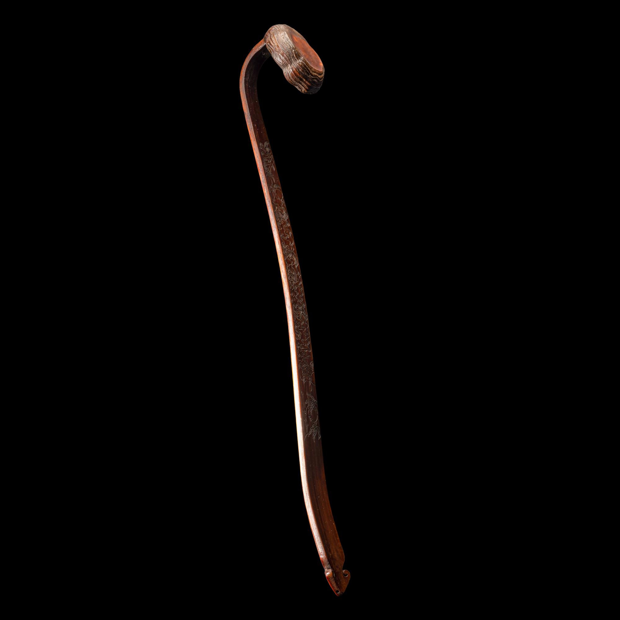 A Chinese Bamboo Ruyi Scepter 竹雕詩文如意