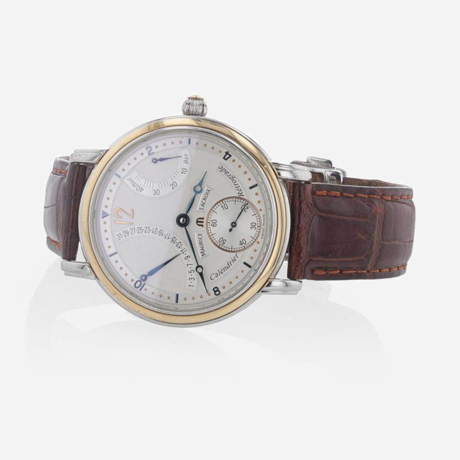 Maurice Lacroix Calendrier Retrograde Men's Wristwatch Swiss