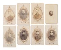 [INDIAN WARS]. A collection of CDVs of 6th Iowa Cavalrymen who were involved in General Alfred Sully's Expedition against the Sioux, ca 1863-1865.