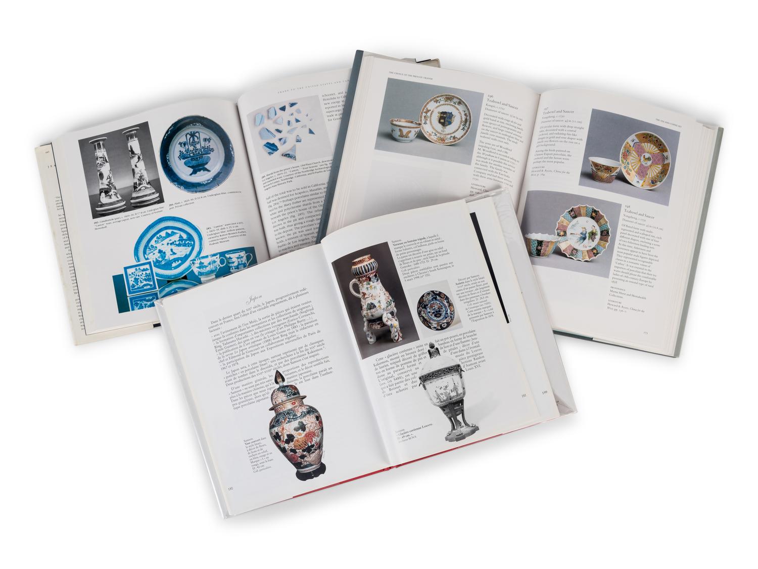 [CHINESE EXPORT] A group of auction catalogues and reference works about Chinese export porcelains