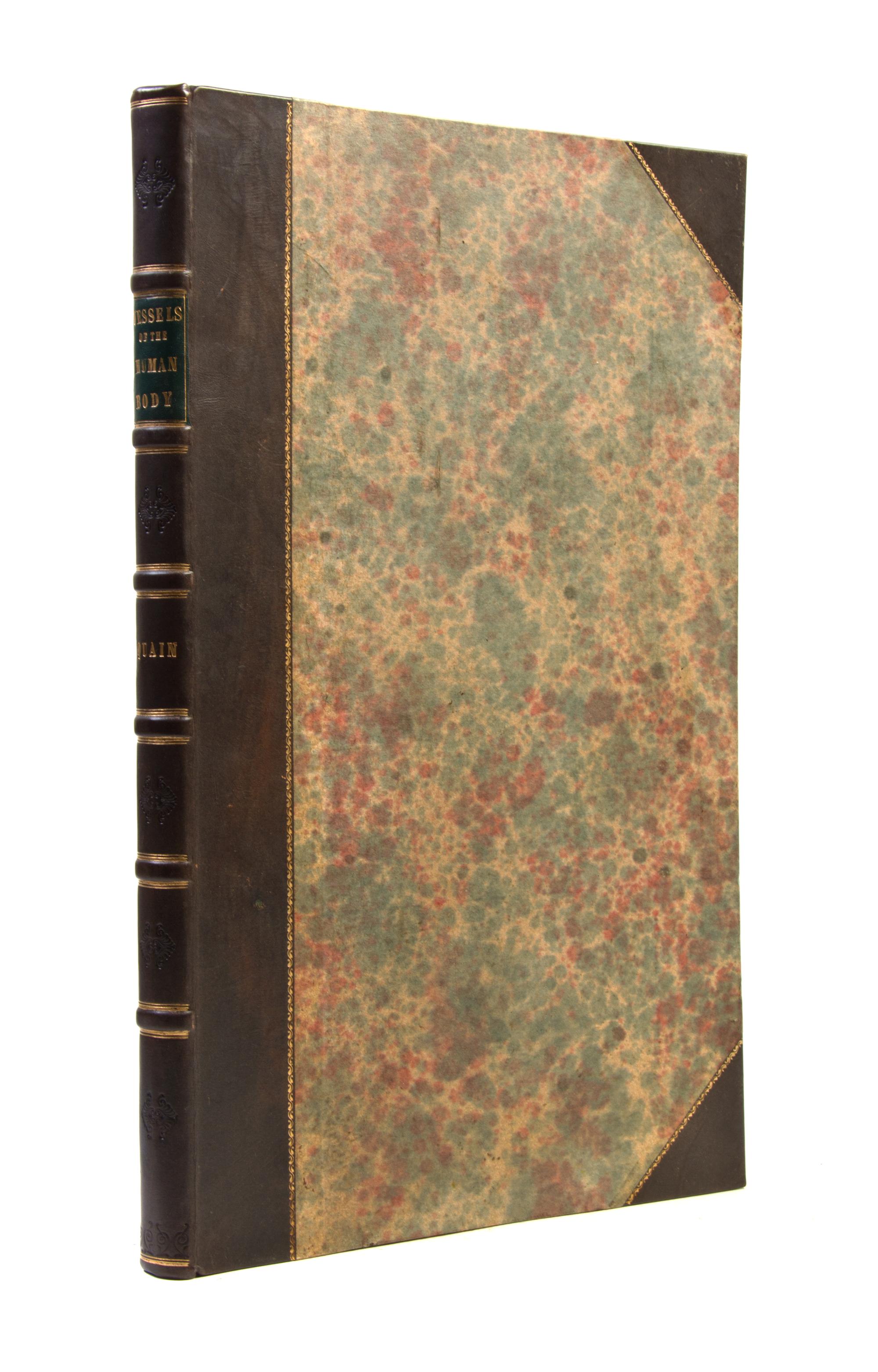 (ANATOMY) QUAIN, JONES AND ERASMUS WILSON, eds. The Vessels of the Human Body; in a Series of Plates... London, 1846. Part two of five.