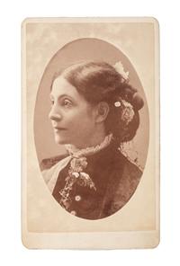 [SLAVERY & ABOLITION]. CDV portrait of Helen Pitts Douglass. Ca 1880.